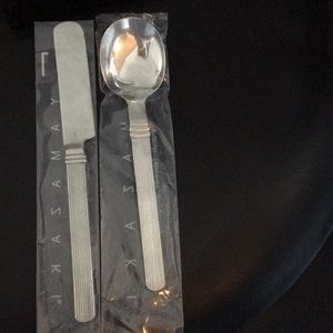 New Sasaki Rigadin Dinner Knife & Soup Spoon
